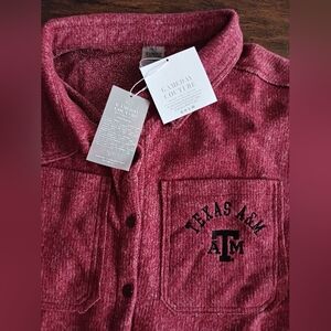 Women's Texas A&M Maroon Button-Up Shirt